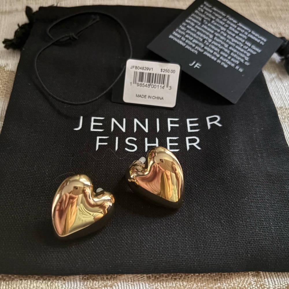 Jennifer Fisher Small Puffy Heart Earrings